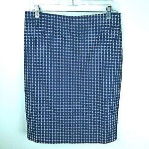 Adrianna Pappel Blue & White Pencil Skirt